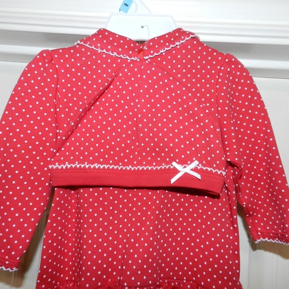 Little Me Baby Girls My First Christmas Set Footed Sleeper & Hat - Picture 8 of 9